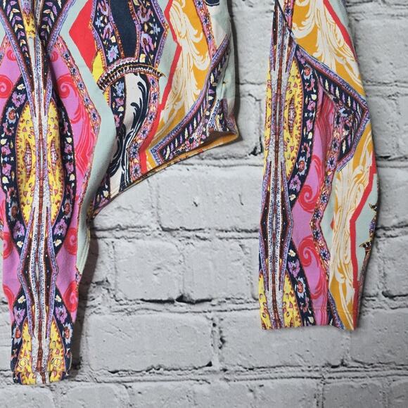 Free People Pick A Place Bodysuit Lace Up V-Neck Detail Long Sleeve Size Large - Picture 5 of 12